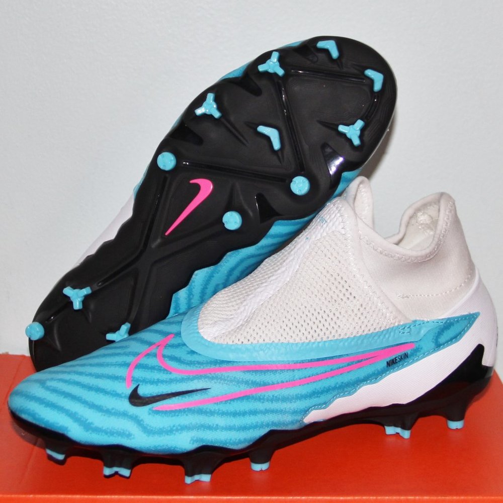 Nike Phantom GX Pro DF FG Soccer Mens 6 Blue Pink White
